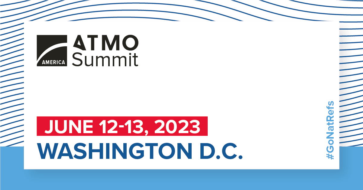 ATMO America 2023 banner 6, conference about natural refrigerants, CO₂, ammonia, hydrocarbons. Banner about Sustainable event in US