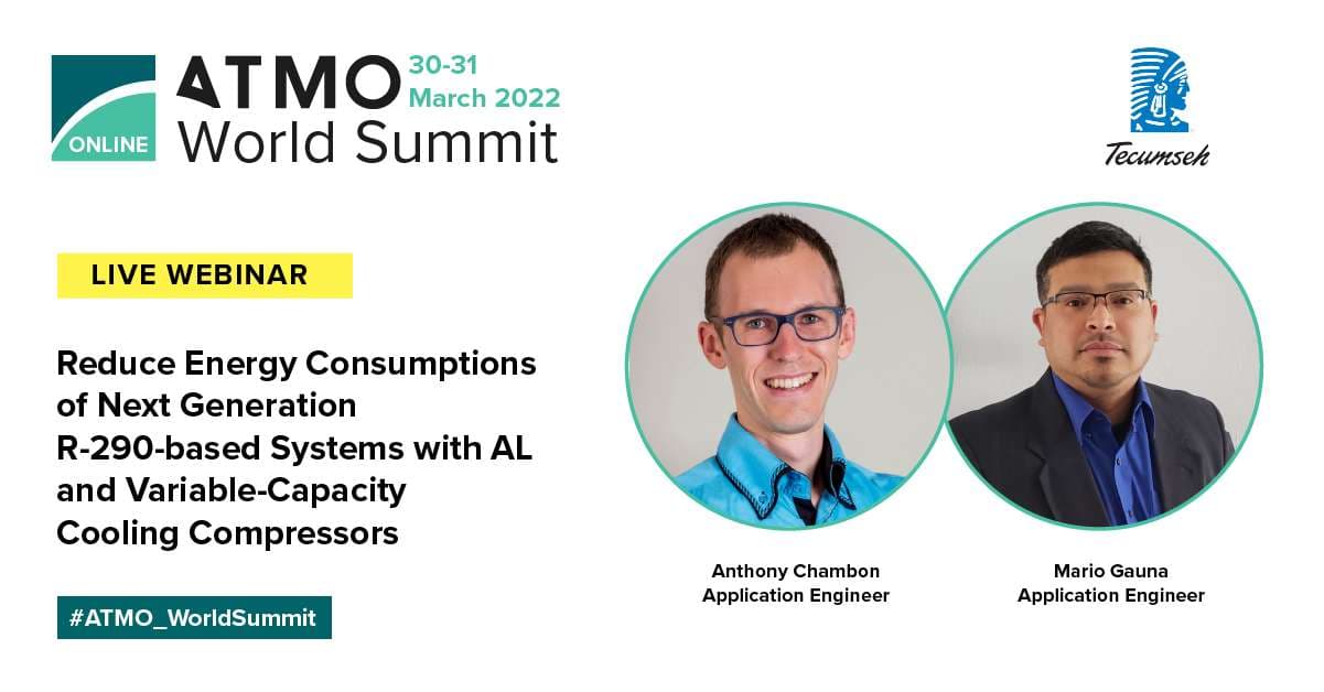 TECUMSEH | Reduce energy consumptions of next generation R-290-based systems with AL and variable-capacity cooling compressors