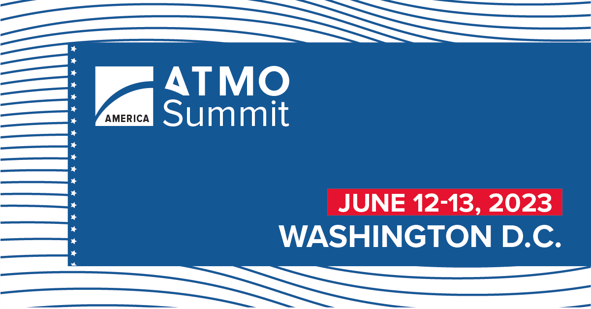 ATMO America 2023 banner 3, conference about natural refrigerants, CO₂, ammonia, hydrocarbons. Banner about Sustainable event in US