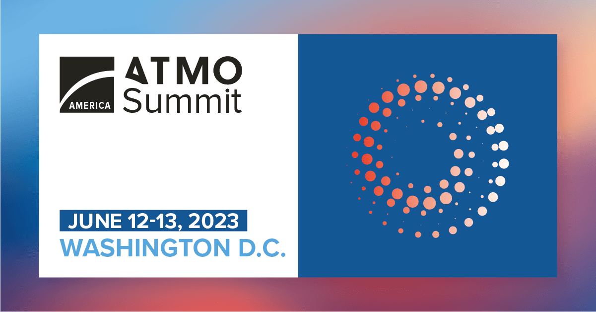 ATMO America 2023 banner 2, conference about natural refrigerants, CO₂, ammonia, hydrocarbons. Banner about Sustainable event in US