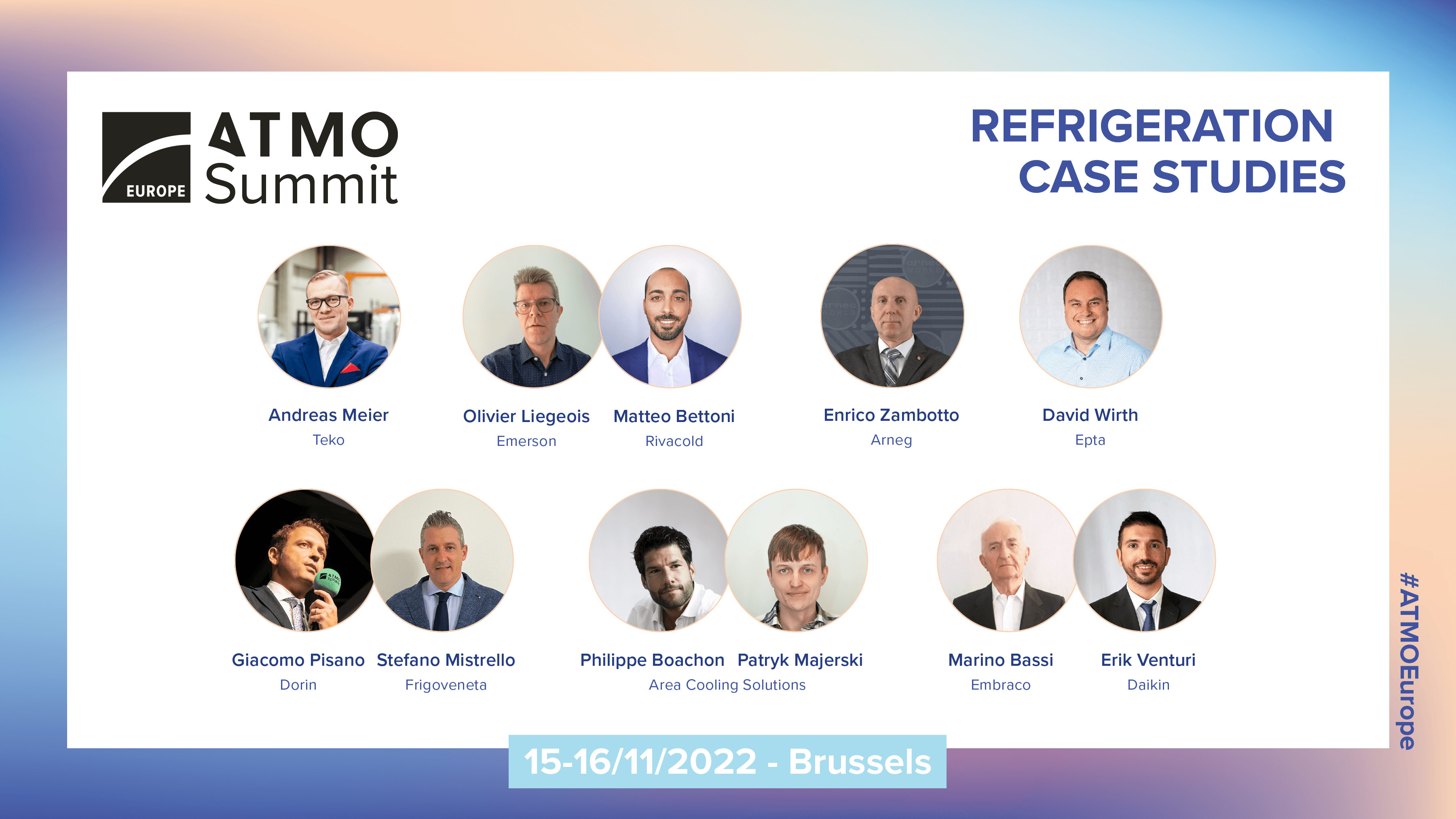 ATMO Europe 2022 REFRIGERATION CASE STUDIES