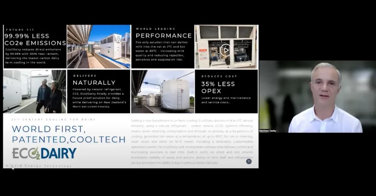 R744.com: ATMO APAC: EcoChill’s CO₂ System Addresses New Zealand Dairy Industry’s Challenges